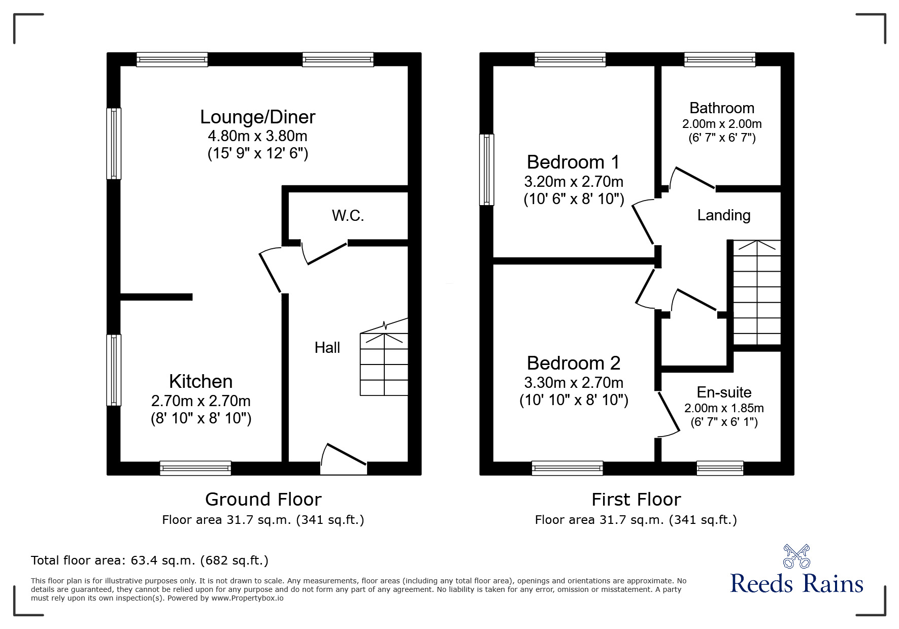 Floorplan of 2 bedroom  Flat for sale, Shearers Way, Camber, East Sussex, TN31