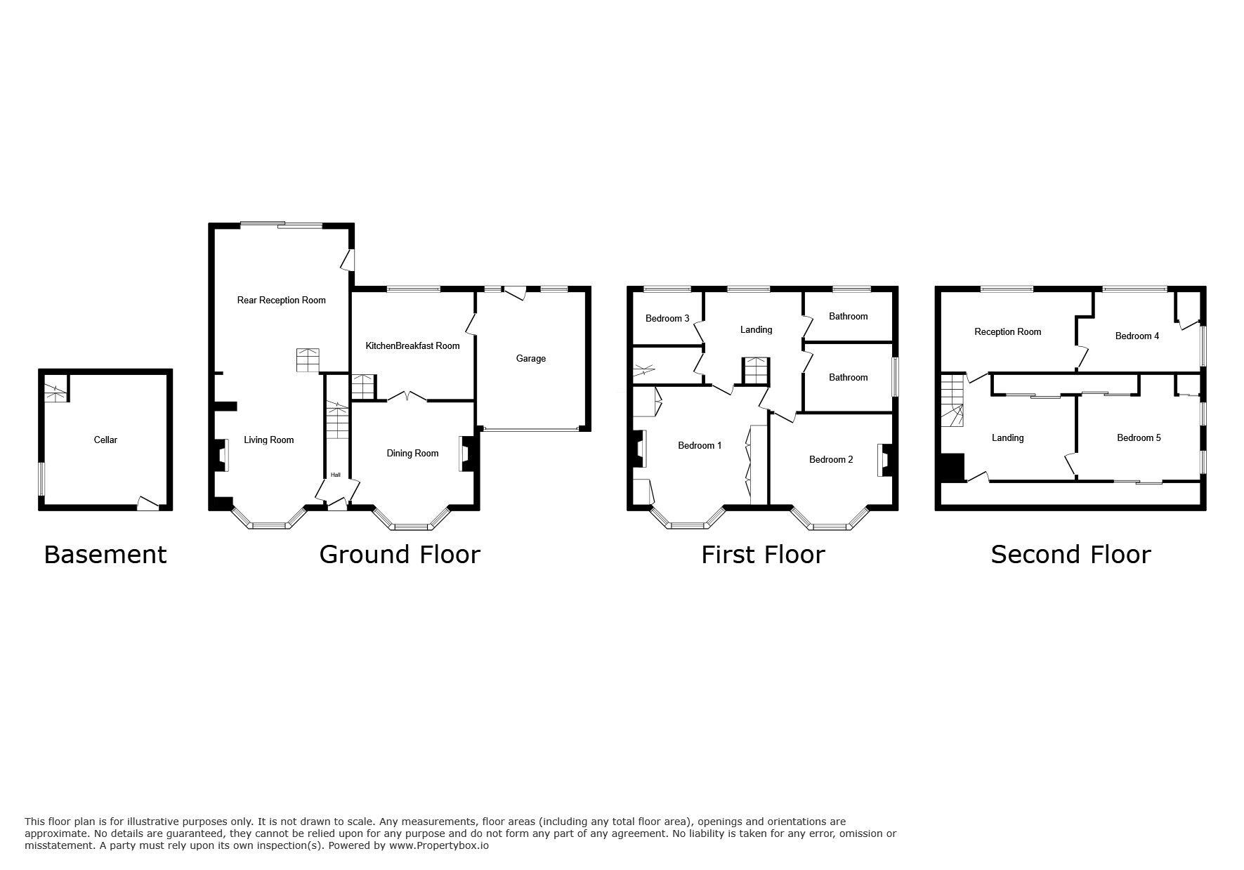 Floorplan of 5 bedroom Semi Detached House for sale, Main Street, Beckley, East Sussex, TN31