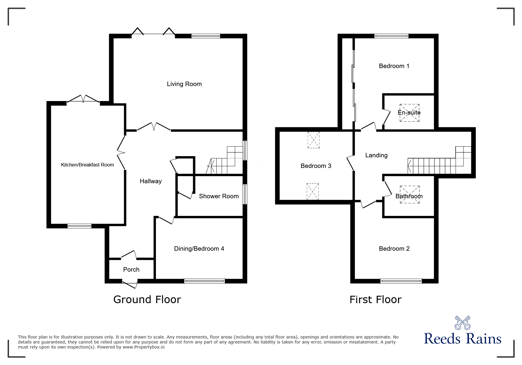 Floorplan of 4 bedroom Detached House for sale, The Avenue, Fairlight, East Sussex, TN35