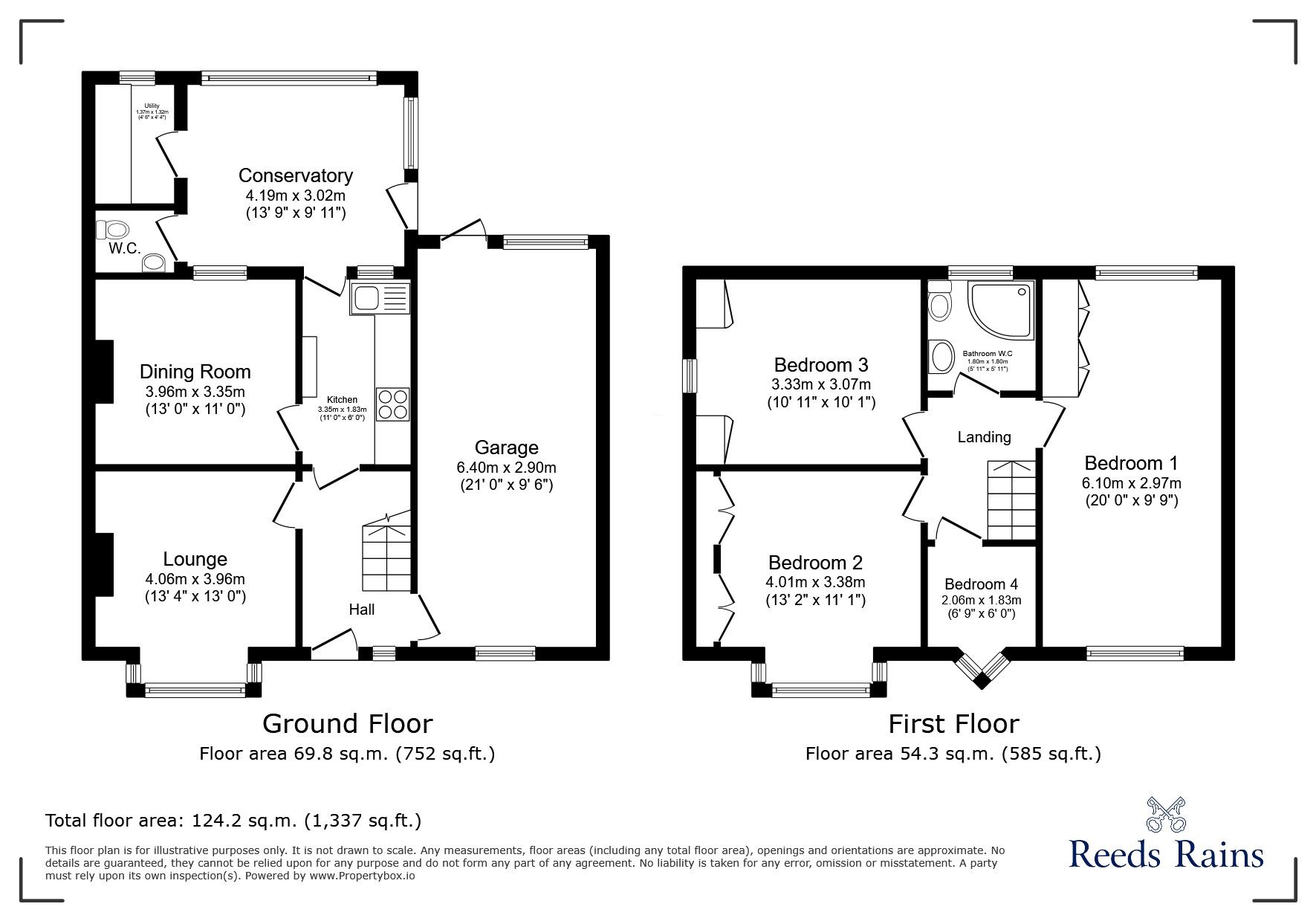Floorplan of 4 bedroom Semi Detached House for sale, New Winchelsea Road, Rye, East Sussex, TN31