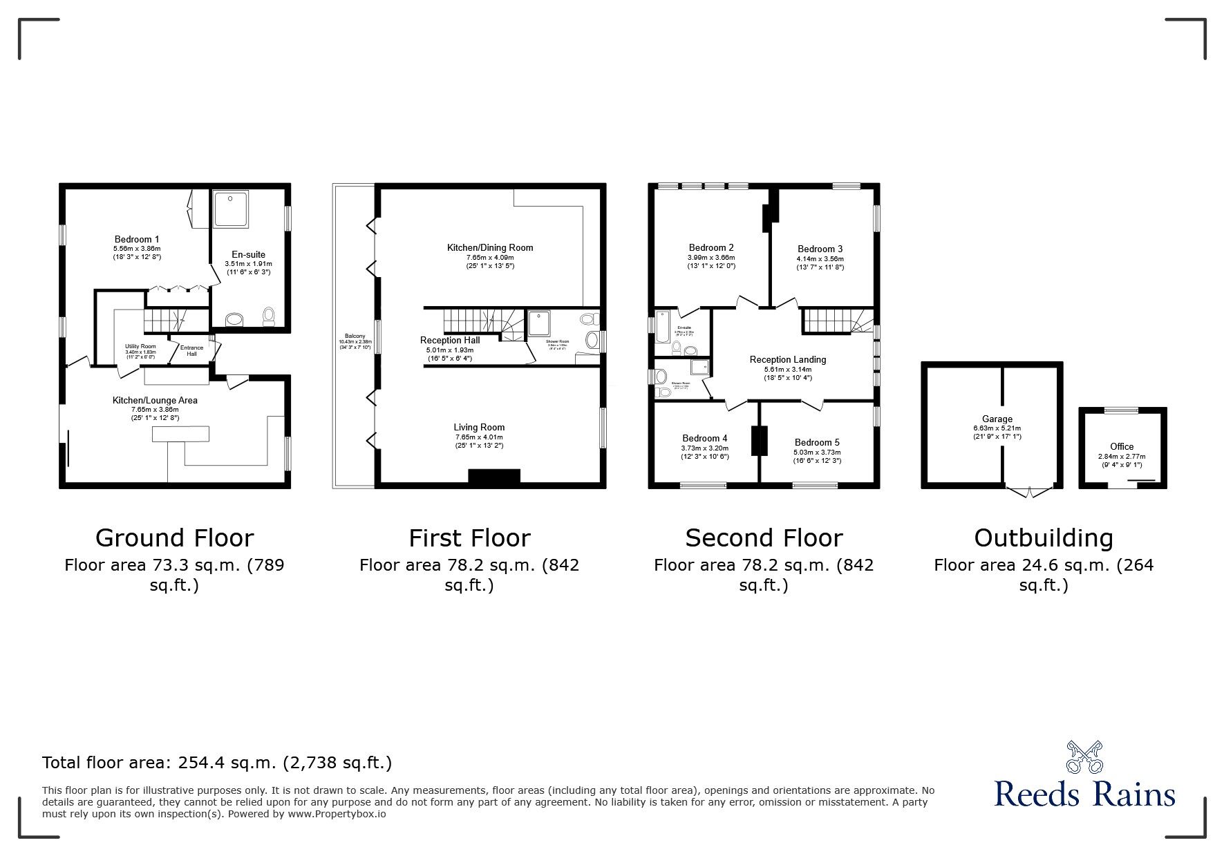 Floorplan of 5 bedroom Detached House for sale, Jurys Gap, Rye, East Sussex, TN31