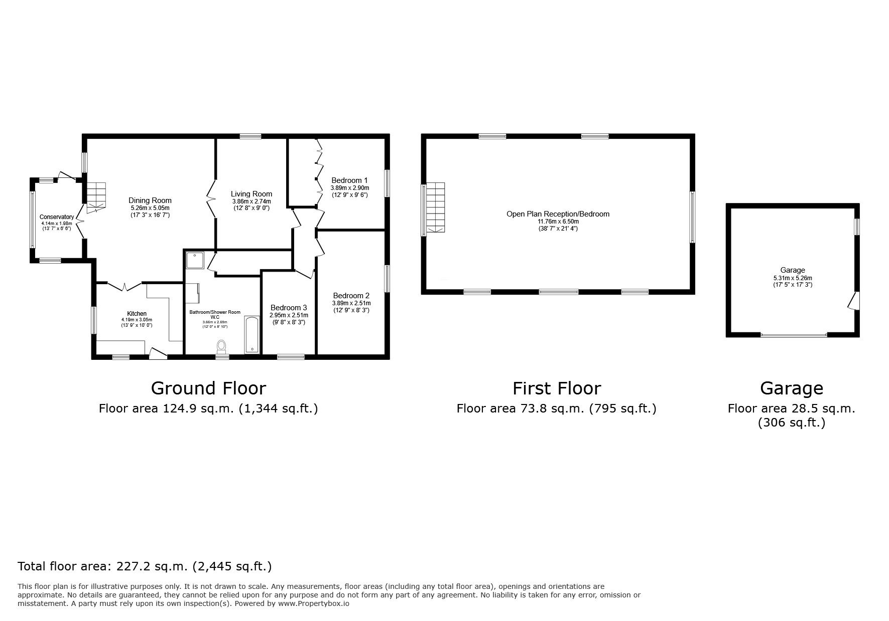 Floorplan of 4 bedroom Detached House for sale, Smeatons Lane, Winchelsea Beach, East Sussex, TN36