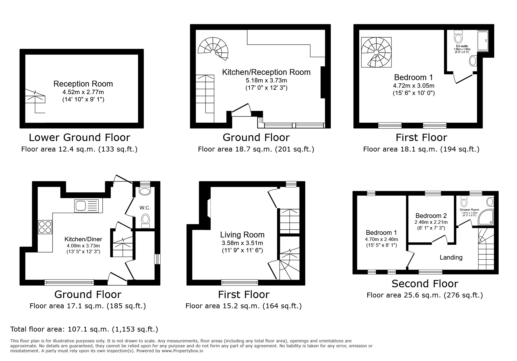 Floorplan of 4 bedroom Semi Detached House for sale, Landgate, Rye, East Sussex, TN31