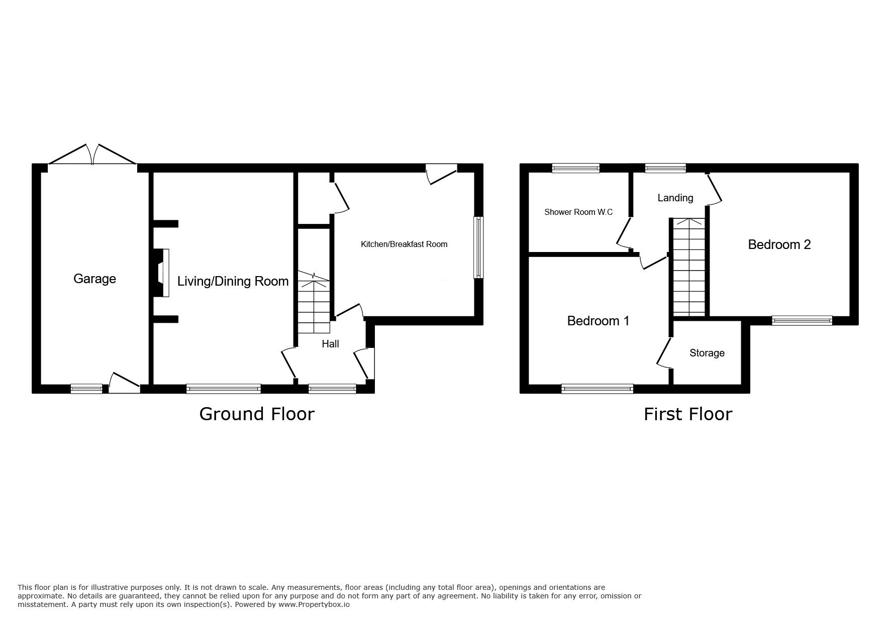 Floorplan of 2 bedroom Detached House for sale, Beacon Lane, Northiam, East Sussex, TN31