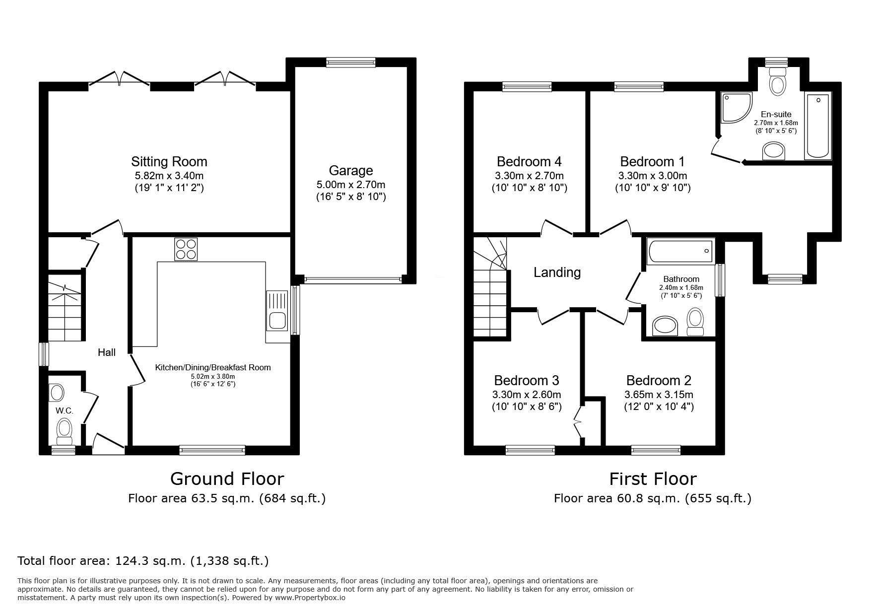 Floorplan of 4 bedroom Detached House for sale, Main Street, Peasmarsh, East Sussex, TN31