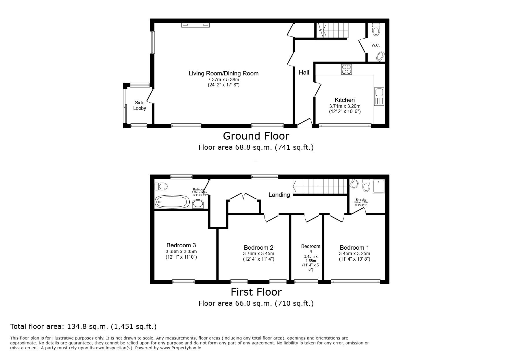 Floorplan of 4 bedroom Semi Detached House for sale, Main Road, Icklesham, East Sussex, TN36