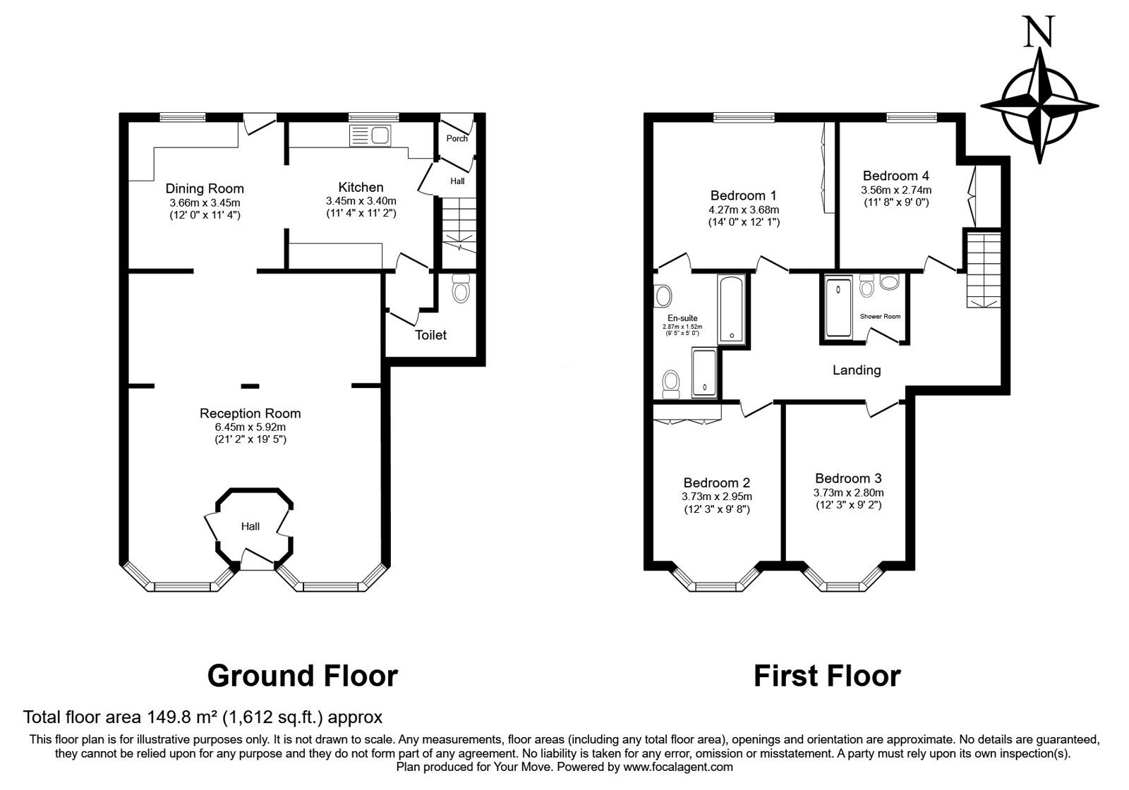 Floorplan of 4 bedroom Mid Terrace House for sale, Main Street, Beckley, East Sussex, TN31