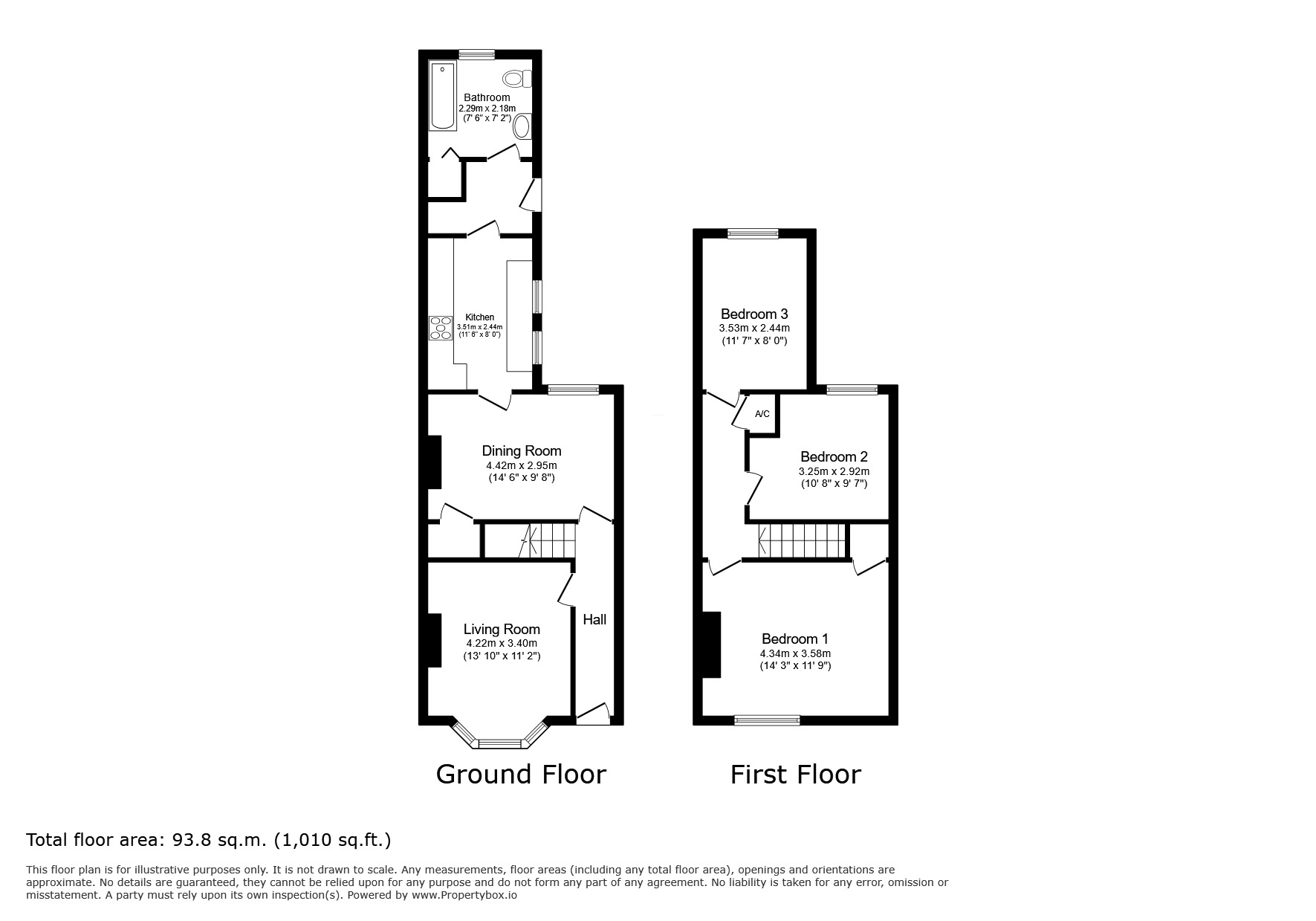 Floorplan of 3 bedroom Mid Terrace House for sale, South Undercliff, Rye, East Sussex, TN31