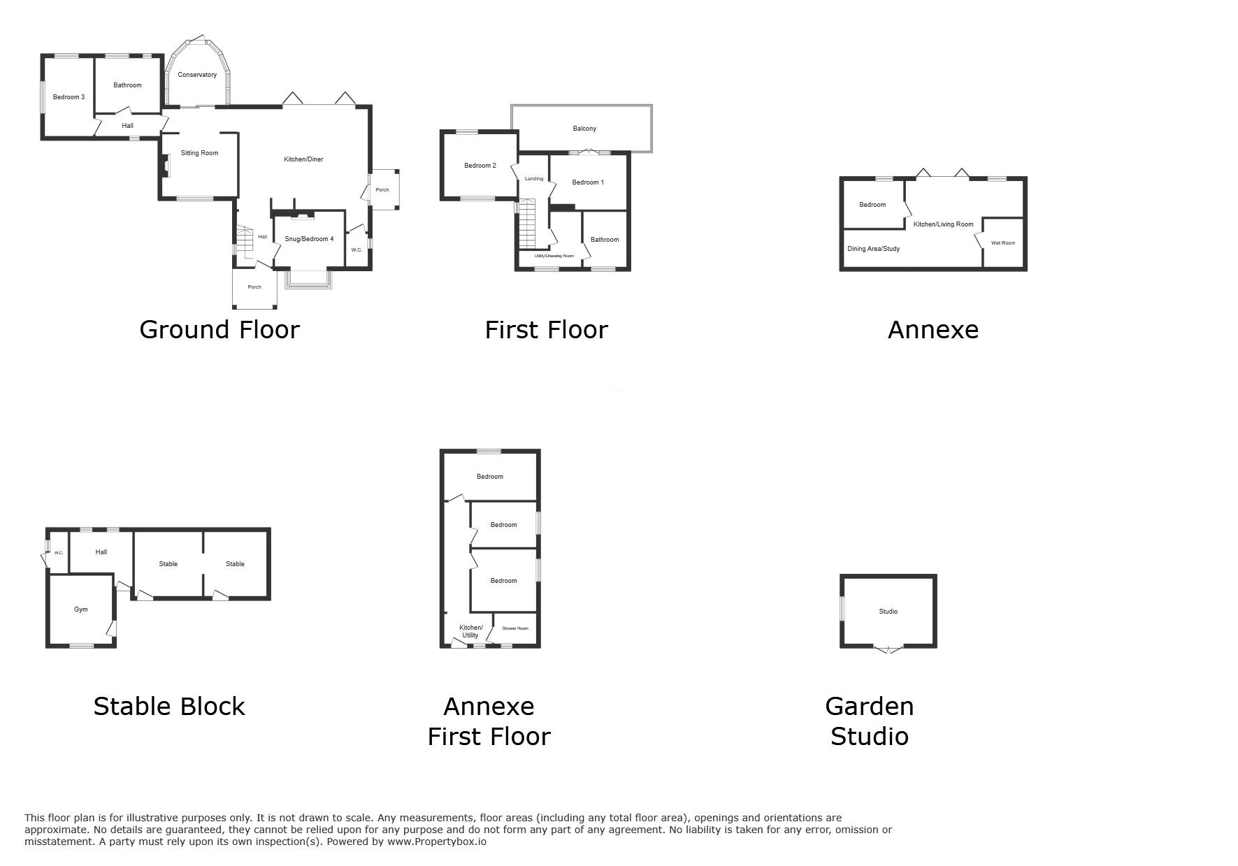 Floorplan of 8 bedroom Detached House for sale, White Hart Hill, Guestling Green, East Sussex, TN35