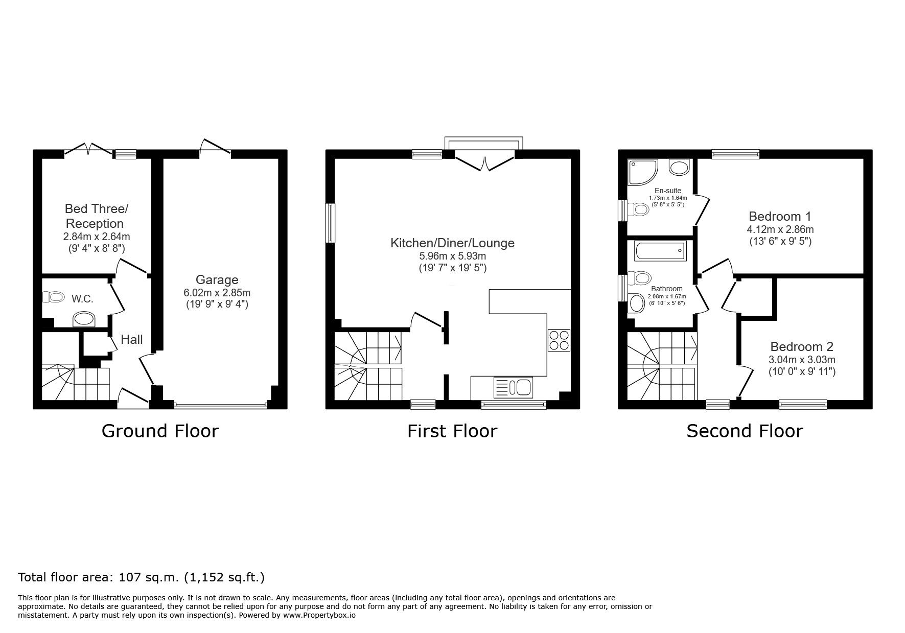 Floorplan of 3 bedroom Detached House for sale, Sandy Way, Camber, East Sussex, TN31