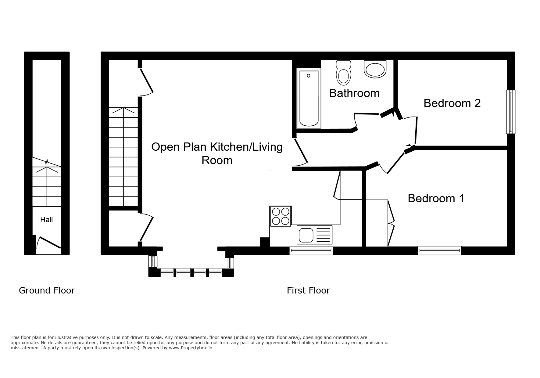 Floorplan of 2 bedroom Detached House to rent, Linnet Lane, Camber, East Sussex, TN31