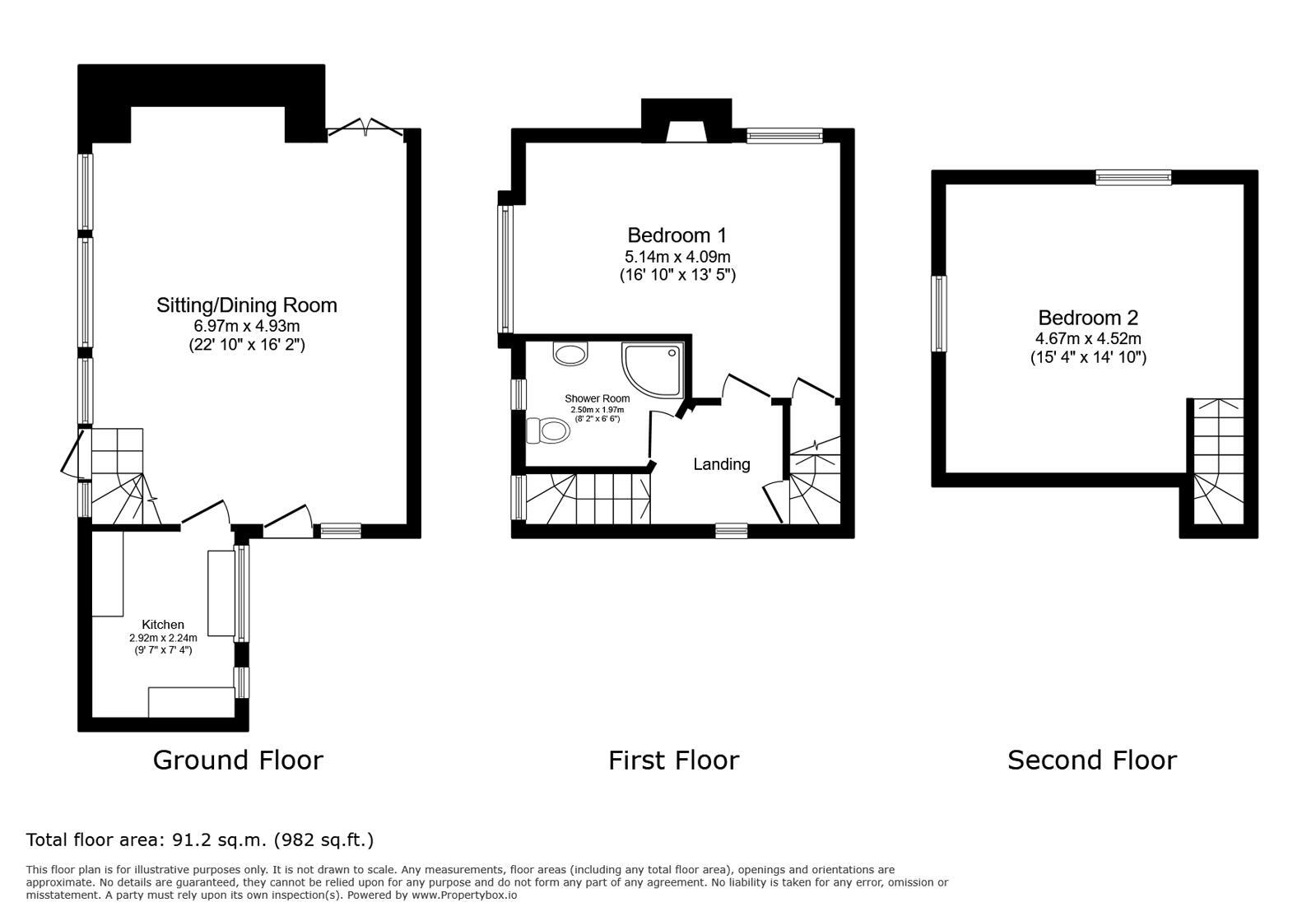 Floorplan of 2 bedroom Mid Terrace House for sale, Church Square, Rye, East Sussex, TN31
