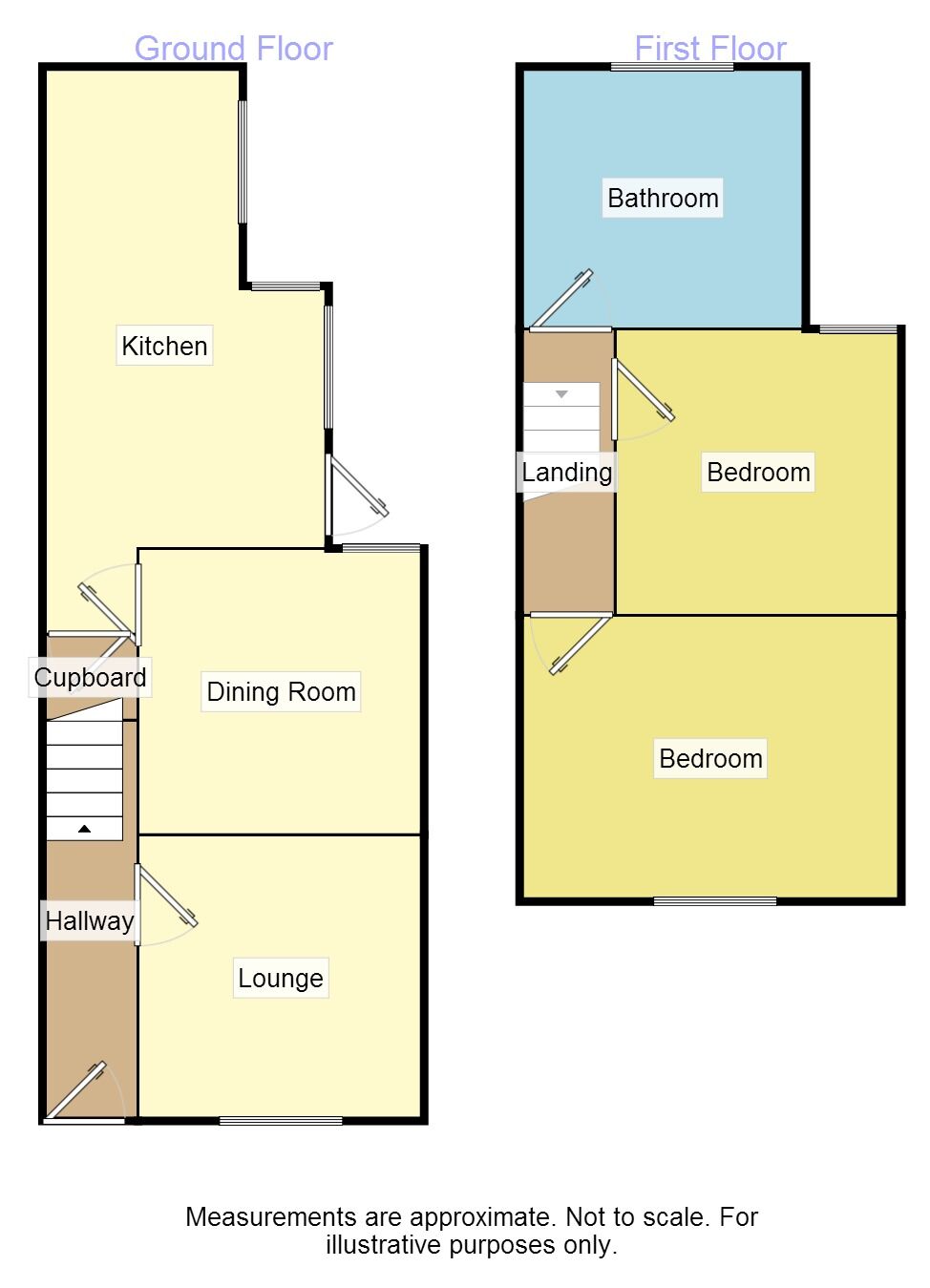 Floorplan of 2 bedroom Mid Terrace House to rent, Martin Street, Salford, M5