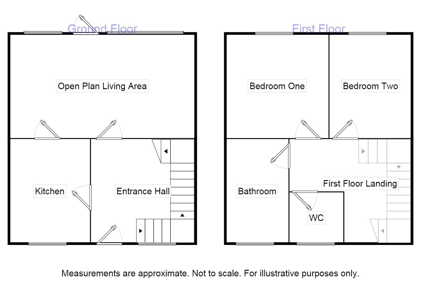 Floorplan of 2 bedroom  House to rent, Cedar Place, Salford, M7