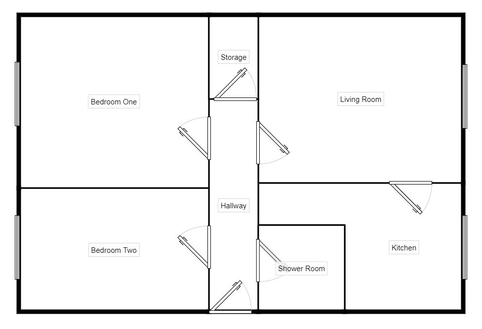 Floorplan of 2 bedroom  Flat for sale, Cholmondeley Road, Salford, Greater Manchester, M6