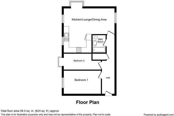 Floorplan of 2 bedroom  Flat for sale, Sheader Drive, Salford, Greater Manchester, M5
