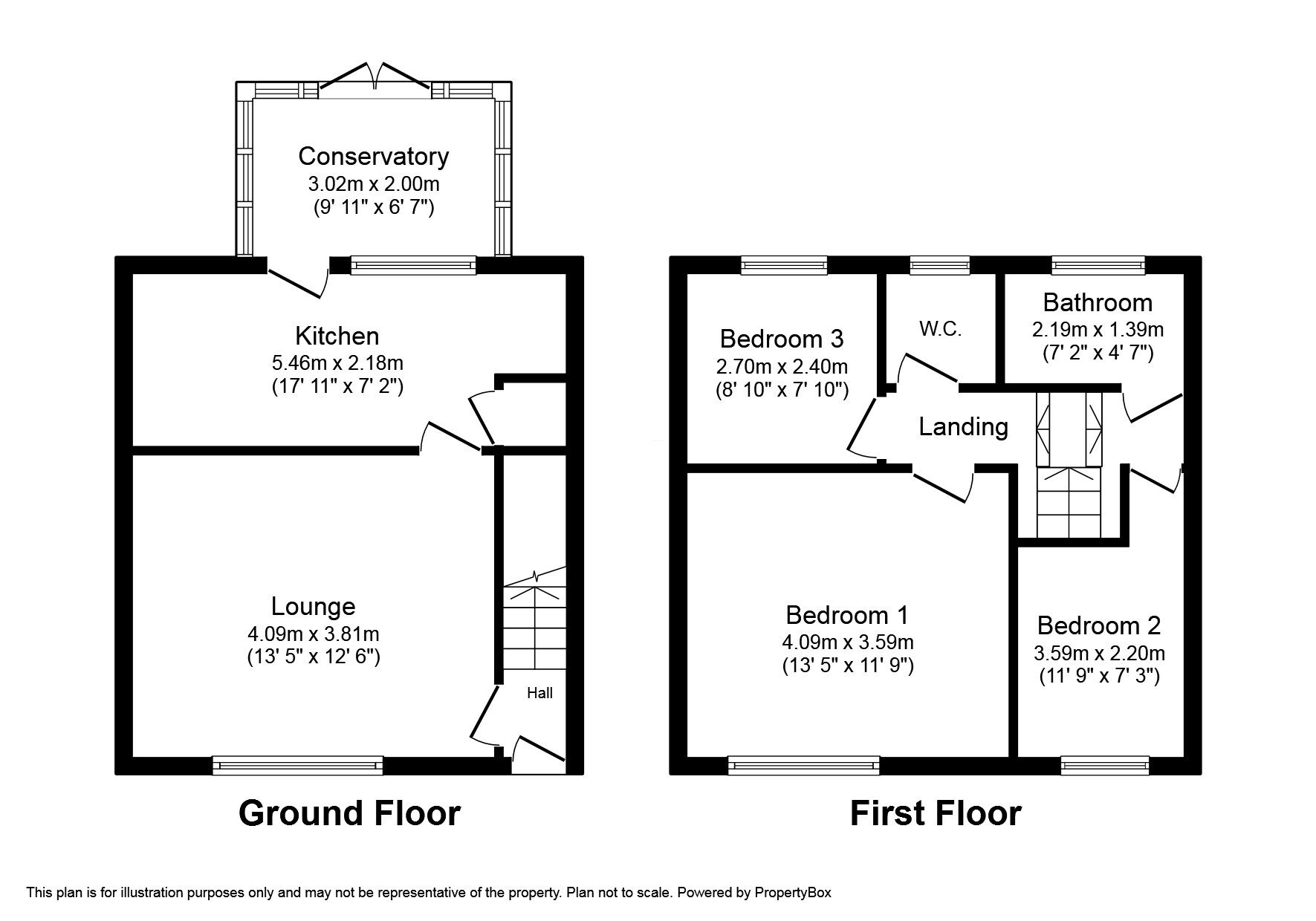 Floorplan of 3 bedroom Semi Detached House to rent, Nasmyth Road, Eccles, Greater Manchester, M30