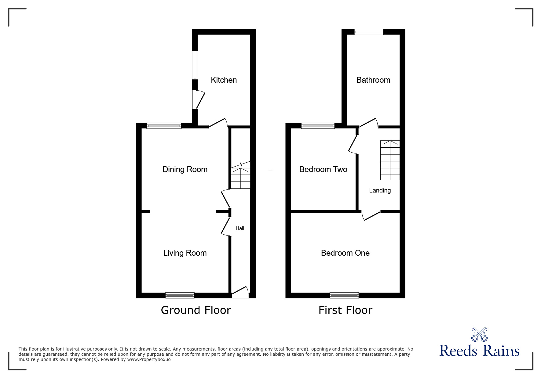 Floorplan of 2 bedroom Mid Terrace House to rent, Humber Street, Salford, Greater Manchester, M50