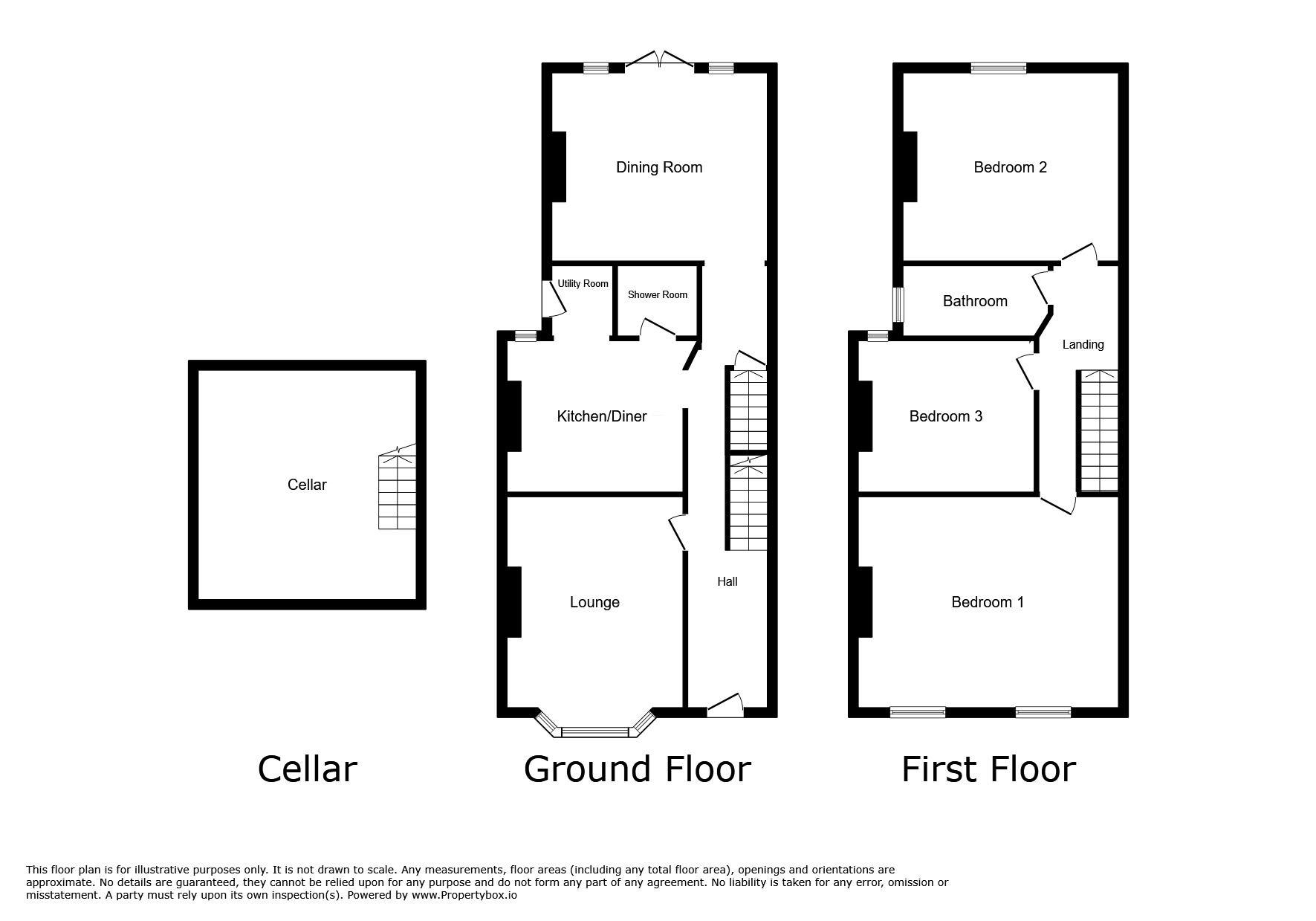 Floorplan of 3 bedroom Semi Detached House for sale, Osborne Road, Salford, Greater Manchester, M6