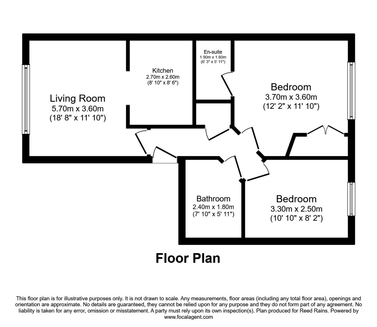 Floorplan of 2 bedroom  Flat for sale, Langworthy Road, Salford, Greater Manchester, M6