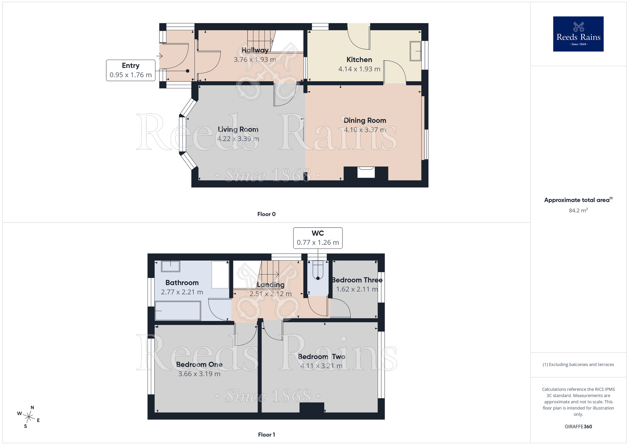 Floorplan of 3 bedroom Semi Detached House for sale, Tully Street, Salford, Greater Manchester, M7
