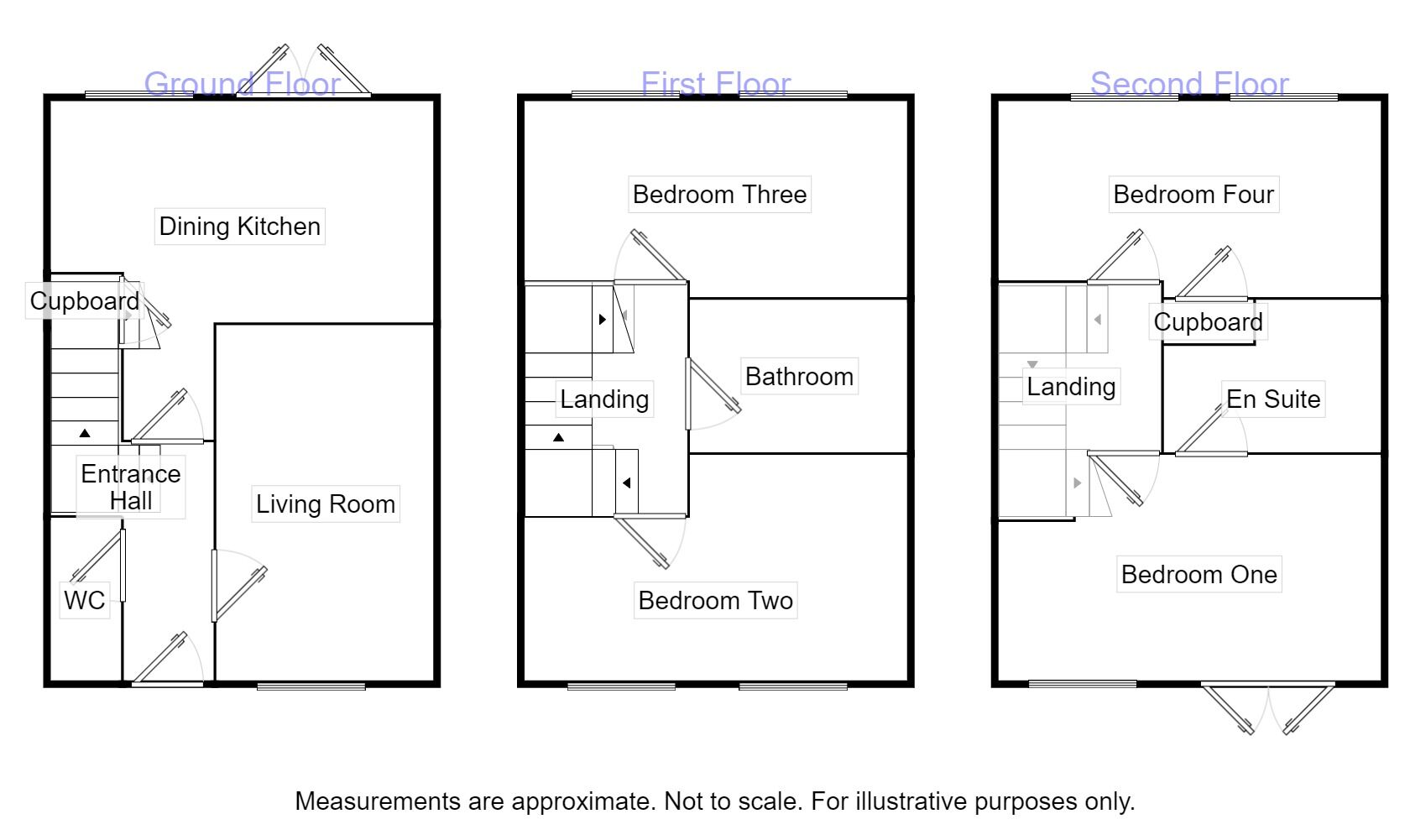 Floorplan of 4 bedroom Semi Detached House for sale, Shergar Way, Salford, Greater Manchester, M6
