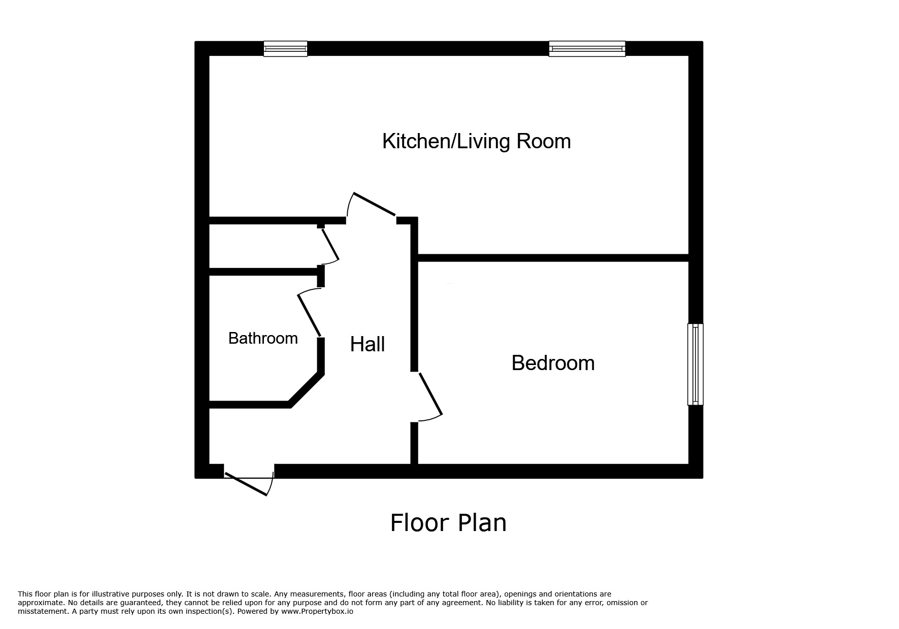 Floorplan of 1 bedroom  Flat for sale, Highclere Avenue, Salford, Greater Manchester, M7