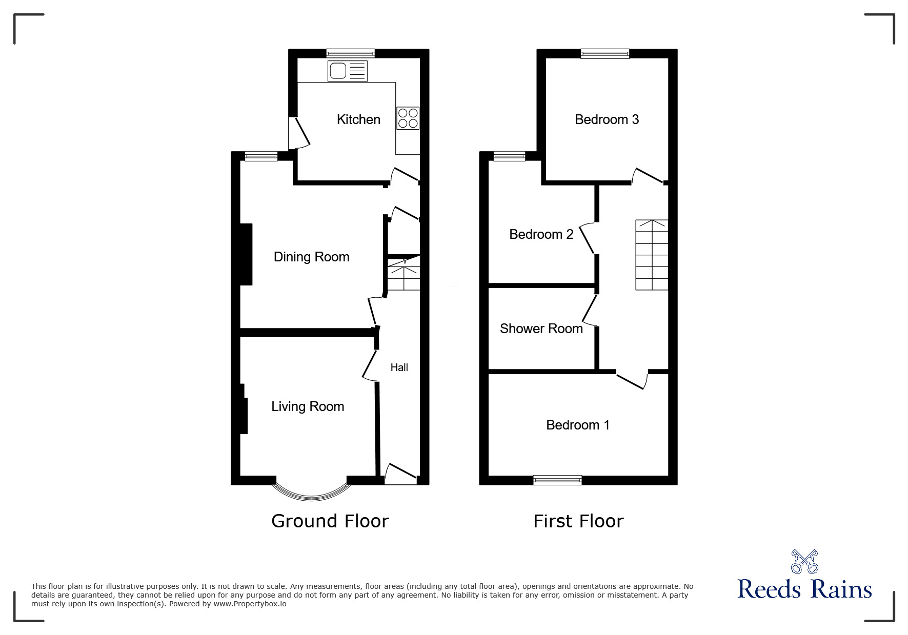 Floorplan of 4 bedroom Mid Terrace House for sale, Fitzwarren Street, Salford, Greater Manchester, M6