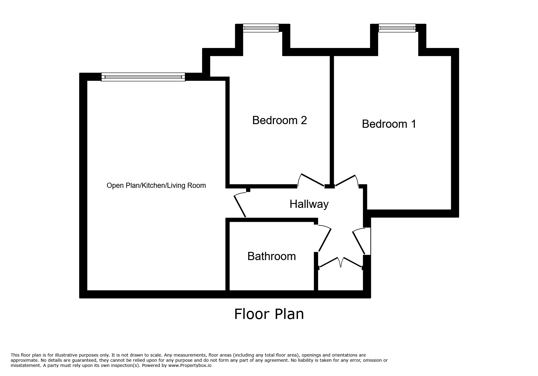 Floorplan of 2 bedroom  Flat for sale, Devonshire Road, Eccles, Greater Manchester, M30