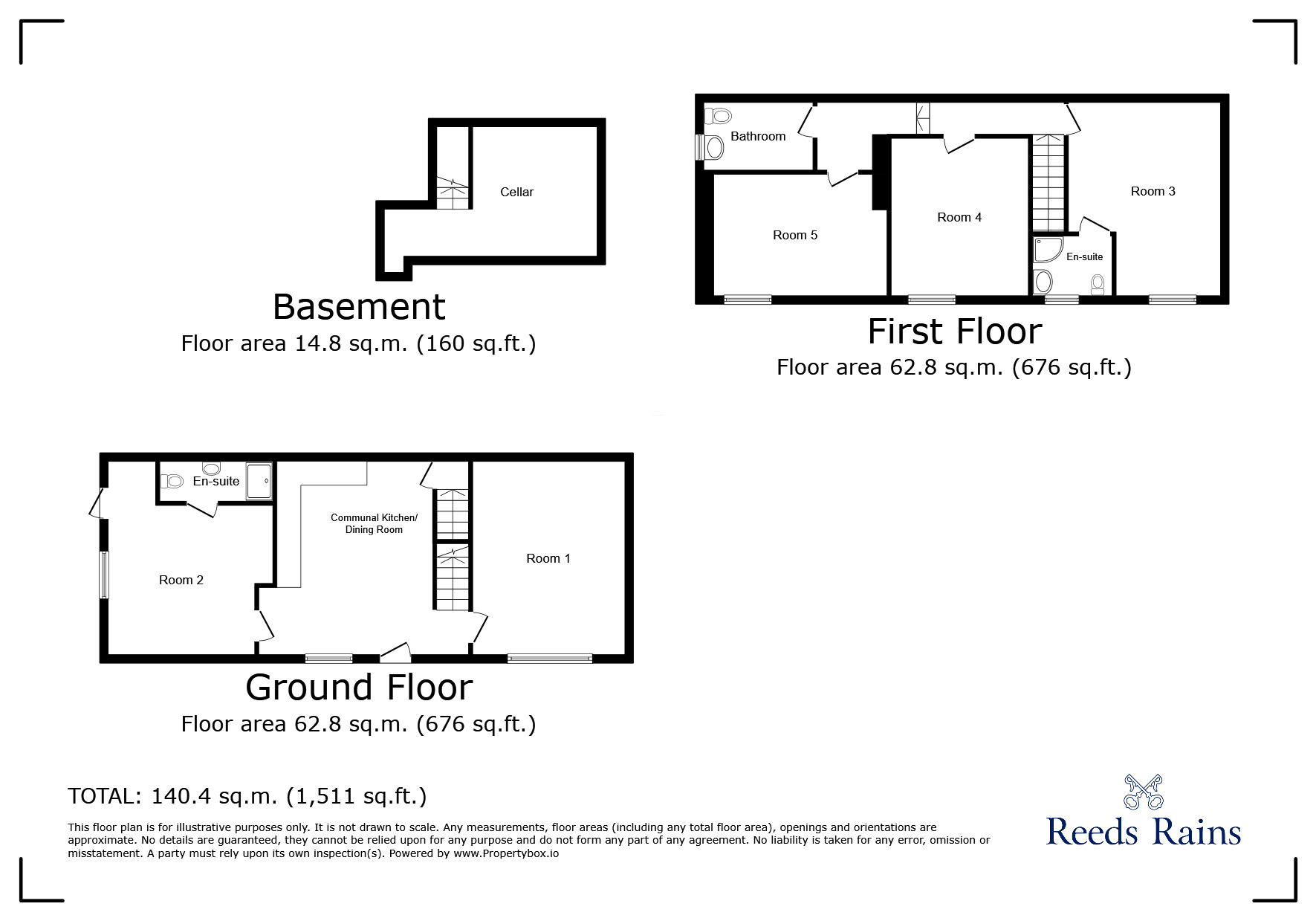 Floorplan of 4 bedroom End Terrace House for sale, Langham Road, Salford, Greater Manchester, M6