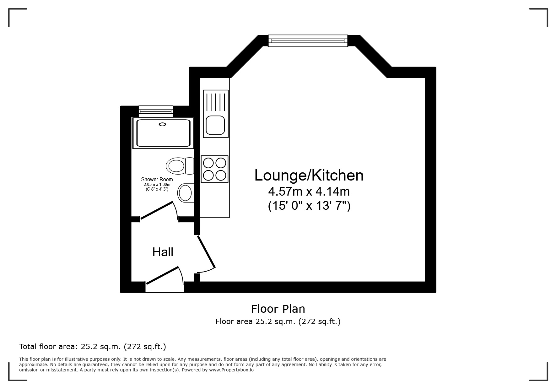 Floorplan of 1 bedroom  Flat for sale, Victoria Crescent, Eccles, Greater Manchester, M30
