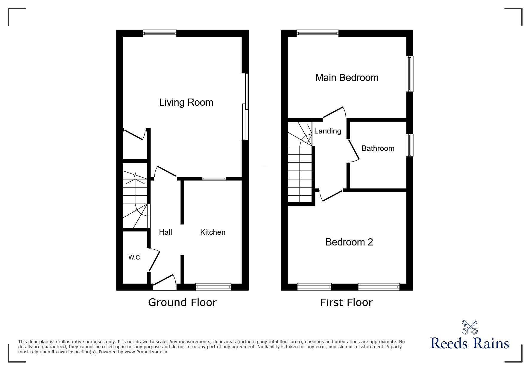 Floorplan of 2 bedroom Mid Terrace House for sale, Duchy Road, Salford, Greater Manchester, M6