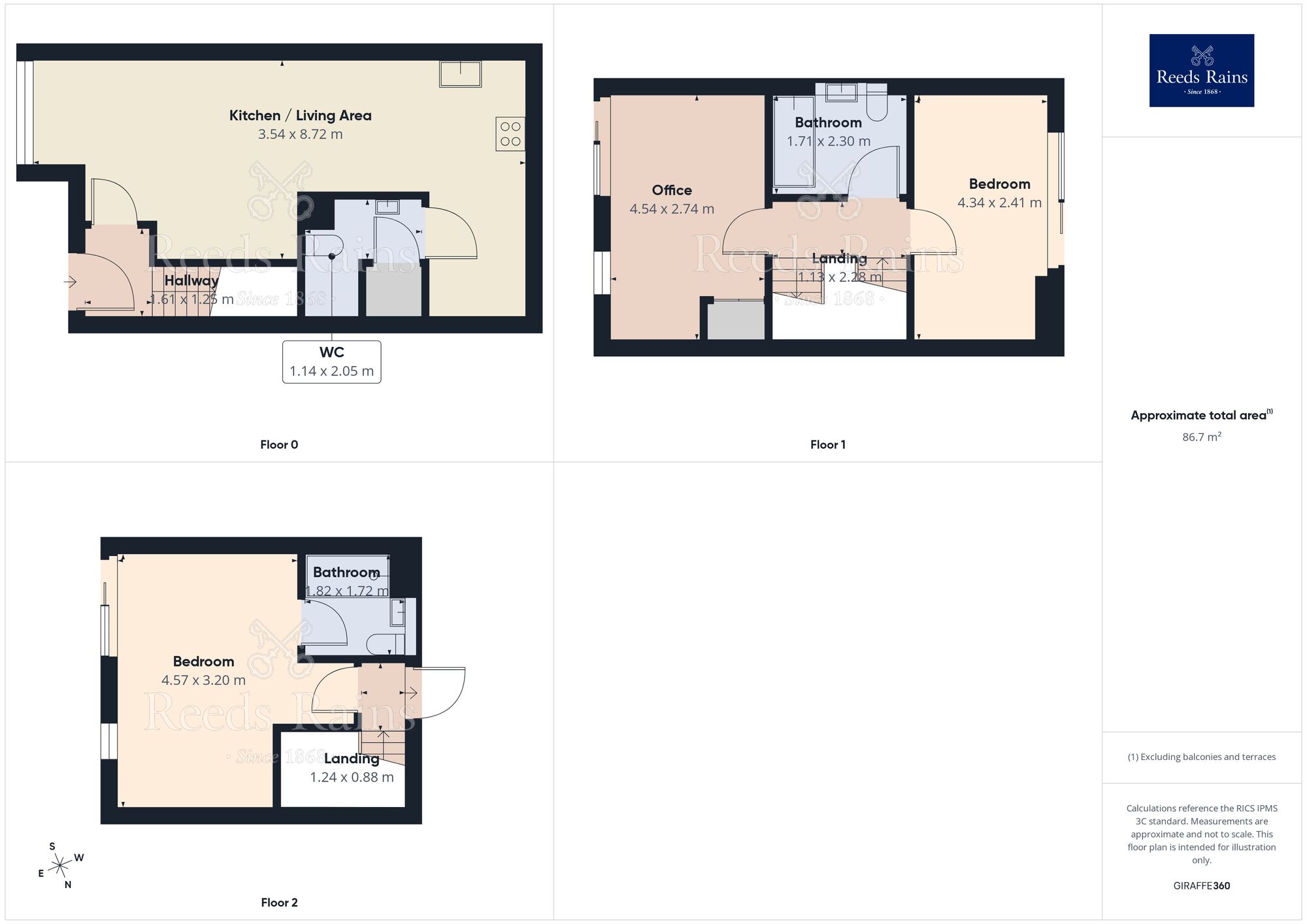 Floorplan of 3 bedroom Mid Terrace House for sale, Harmsworth Street, Salford, M6