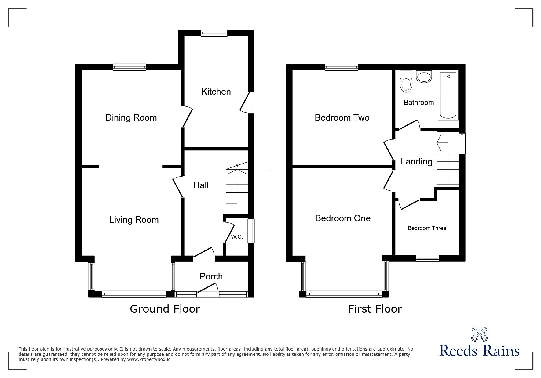Floorplan of 3 bedroom Semi Detached House for sale, Castlewood Road, Salford, Greater Manchester, M7