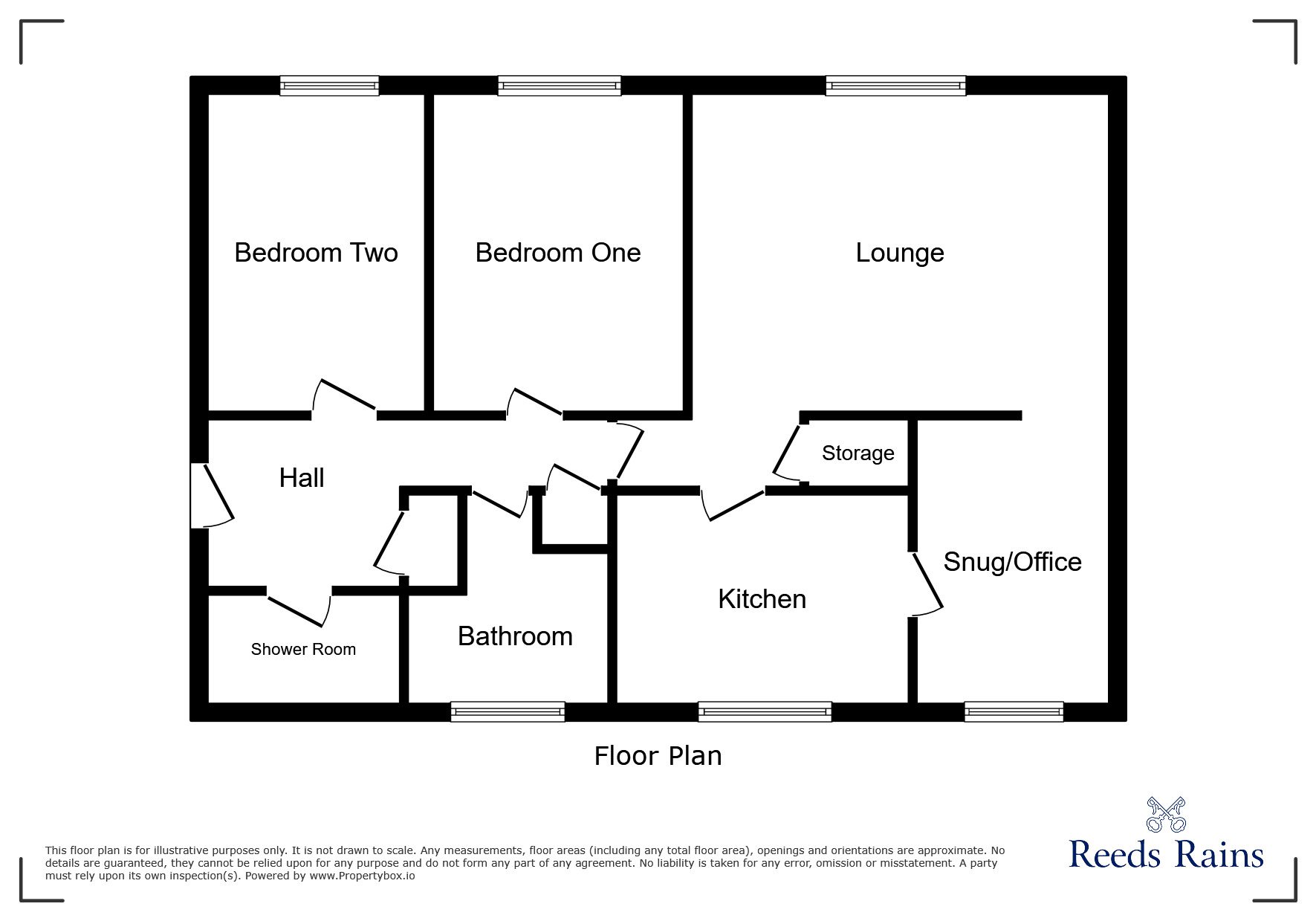 Floorplan of 2 bedroom Semi Detached Flat for sale, Ingledene Court, Salford, Greater Manchester, M7