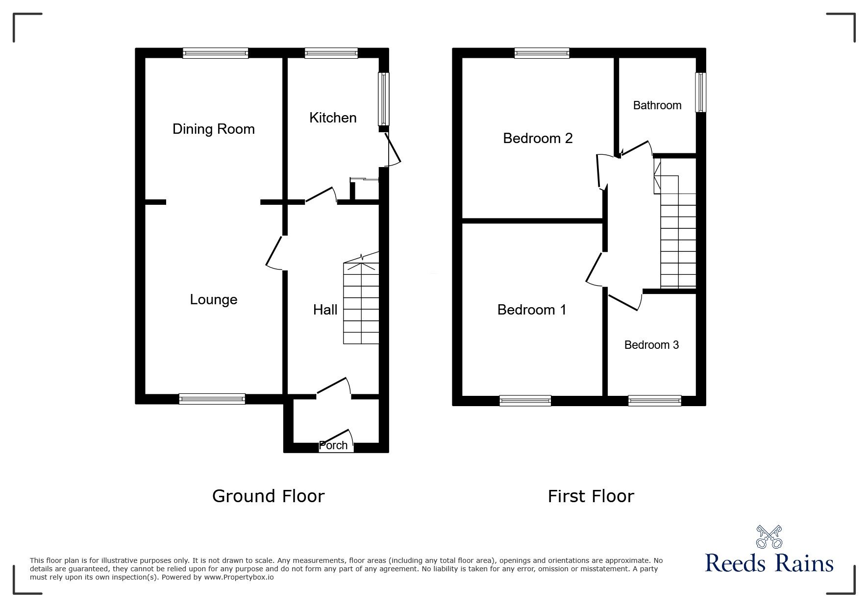 Floorplan of 3 bedroom Semi Detached House for sale, Preston Avenue, Eccles, Greater Manchester, M30