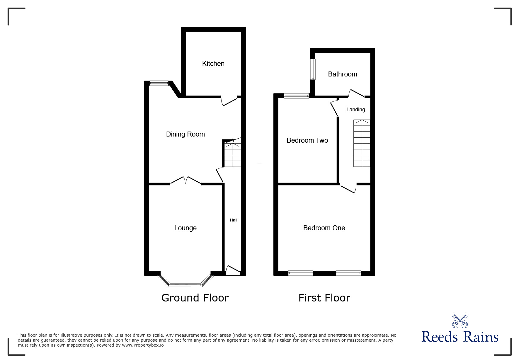 Floorplan of 2 bedroom Mid Terrace House to rent, Derby Road, Salford, Greater Manchester, M5
