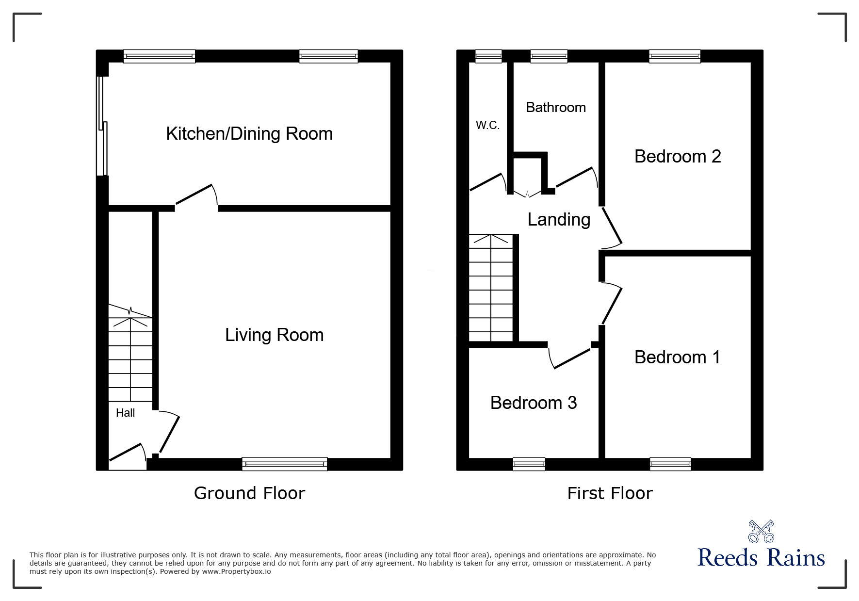 Floorplan of 3 bedroom End Terrace House for sale, First Avenue, Swinton, Greater Manchester, M27