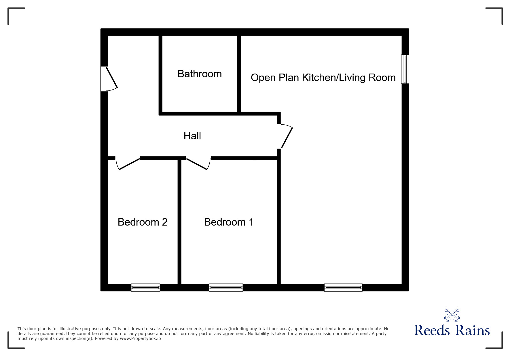 Floorplan of 2 bedroom  Flat for sale, City View, Highclere Avenue, Greater Manchester, M7
