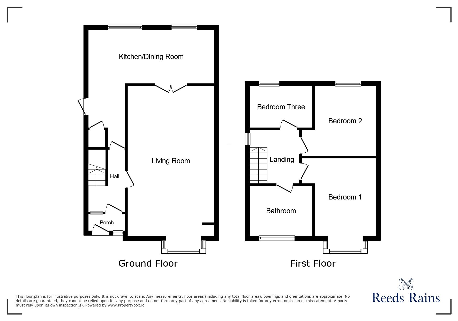 Floorplan of 3 bedroom Semi Detached House for sale, Langworthy Road, Salford, Greater Manchester, M6