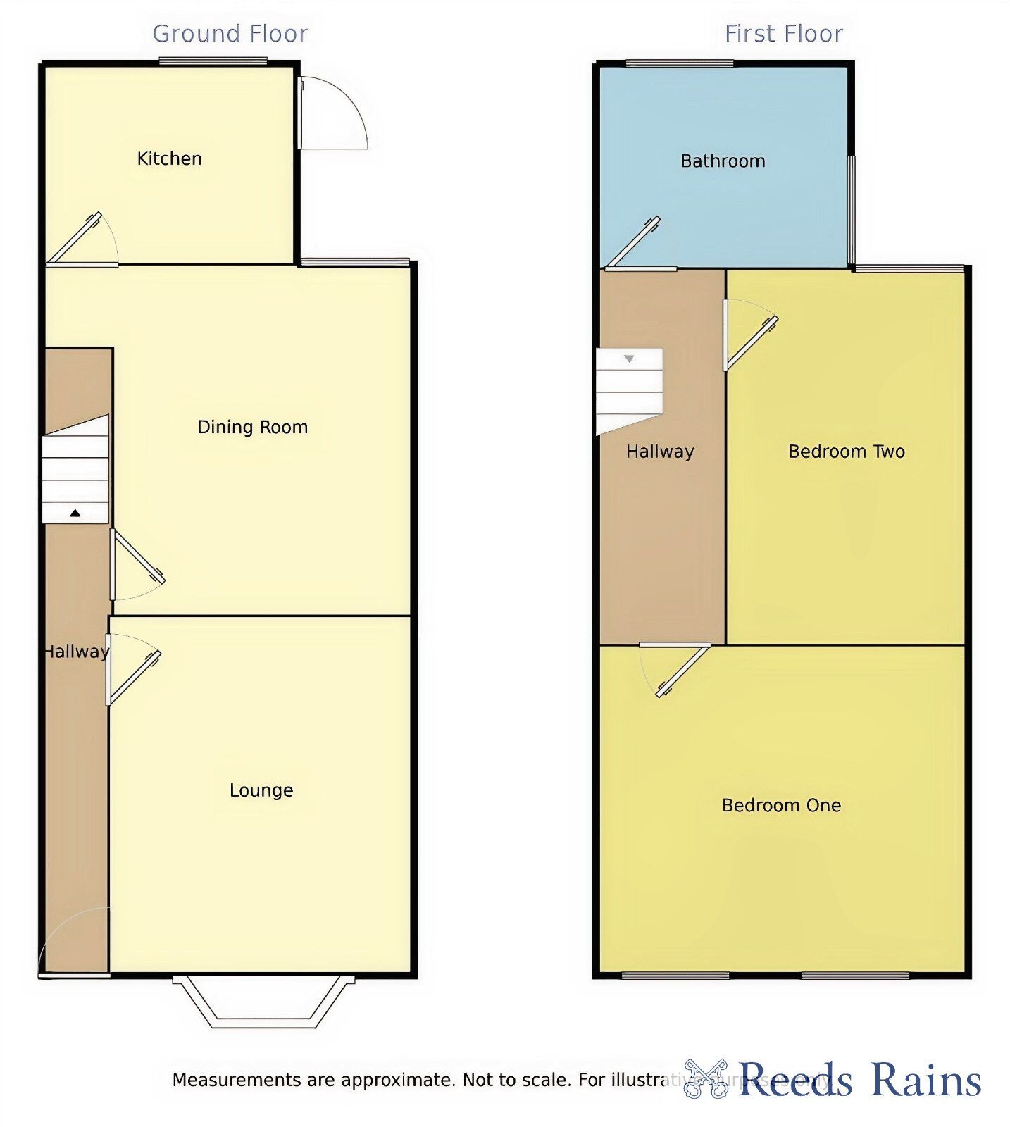 Floorplan of 2 bedroom Mid Terrace House to rent, Cardigan Street, Salford, Greater Manchester, M6