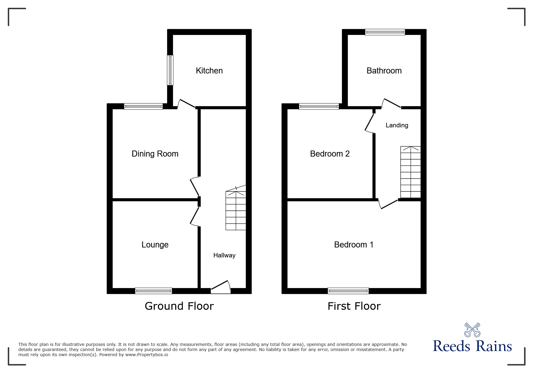 Floorplan of 2 bedroom Mid Terrace House to rent, Maurice Street, Salford, Greater Manchester, M6