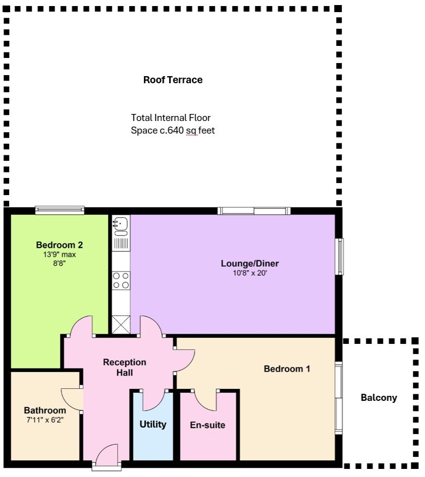 Floorplan of 2 bedroom  Flat to rent, Chapeltown Street, Manchester, Greater Manchester, M1