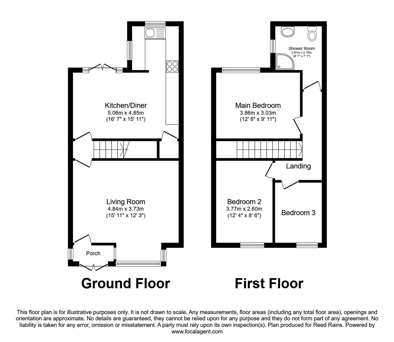 Floorplan of 3 bedroom Mid Terrace House for sale, Langworthy Road, Salford, Greater Manchester, M6