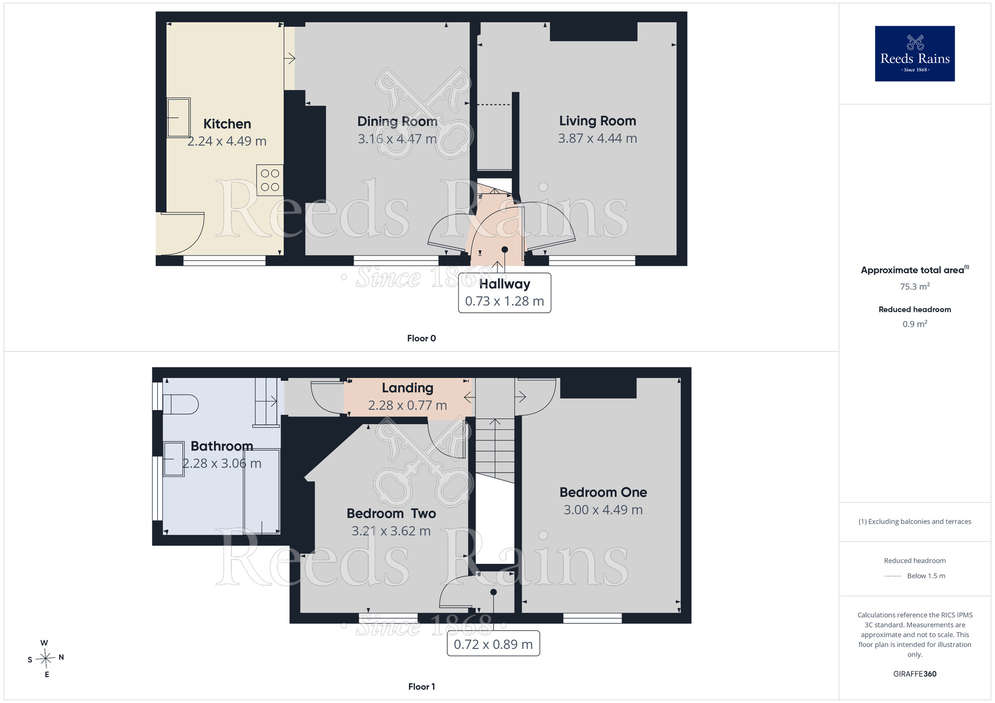 Floorplan of 3 bedroom End Terrace House for sale, Ashley Street, Salford, Greater Manchester, M6