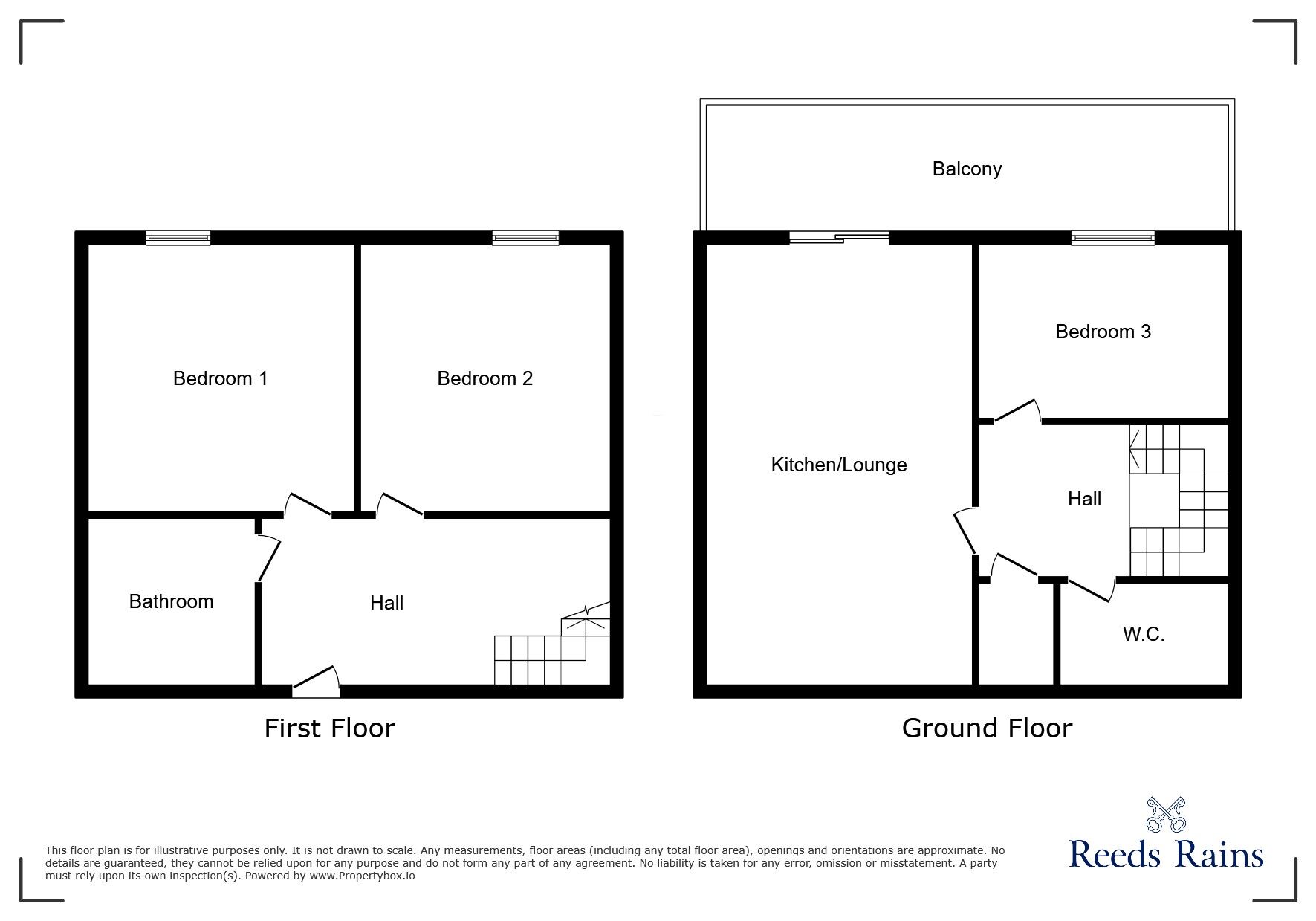 Floorplan of 3 bedroom  Flat for sale, Willow Court, Ford Lane, Salford, M6