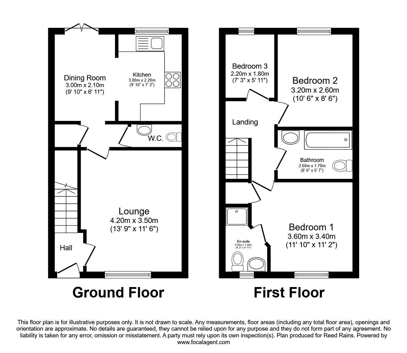 Floorplan of 3 bedroom Mid Terrace House for sale, Blossom Way, Greater Manchester, M6