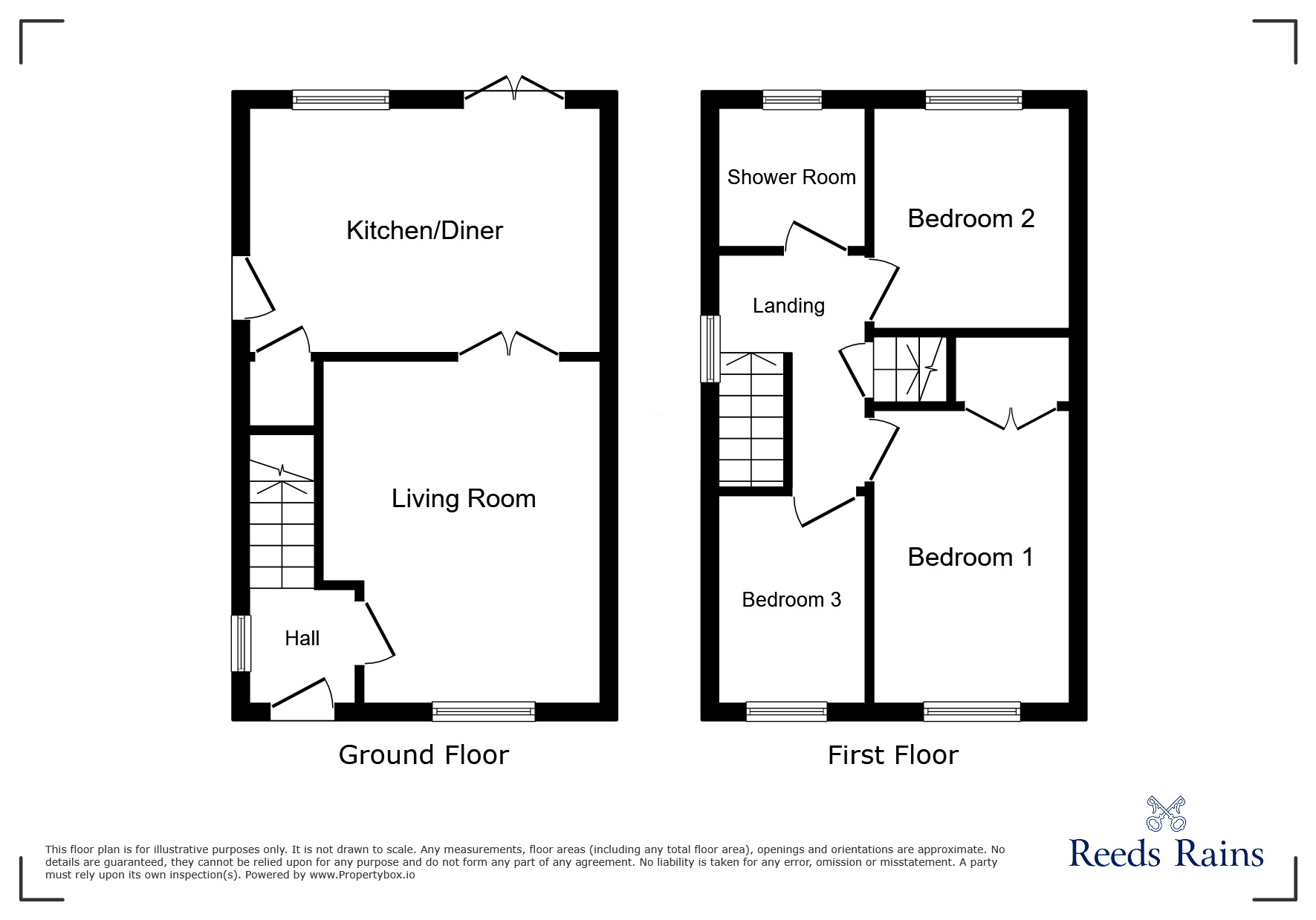 Floorplan of 3 bedroom Semi Detached House for sale, Trojan Gardens, Salford, Greater Manchester, M7