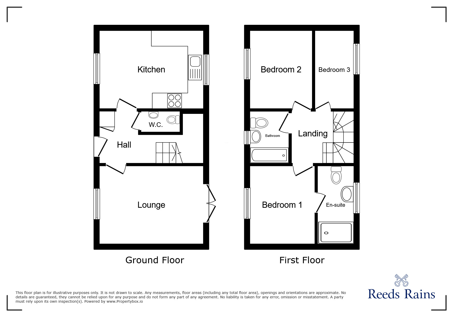 Floorplan of 3 bedroom Detached House to rent, De La Salle Way, Salford, Greater Manchester, M6