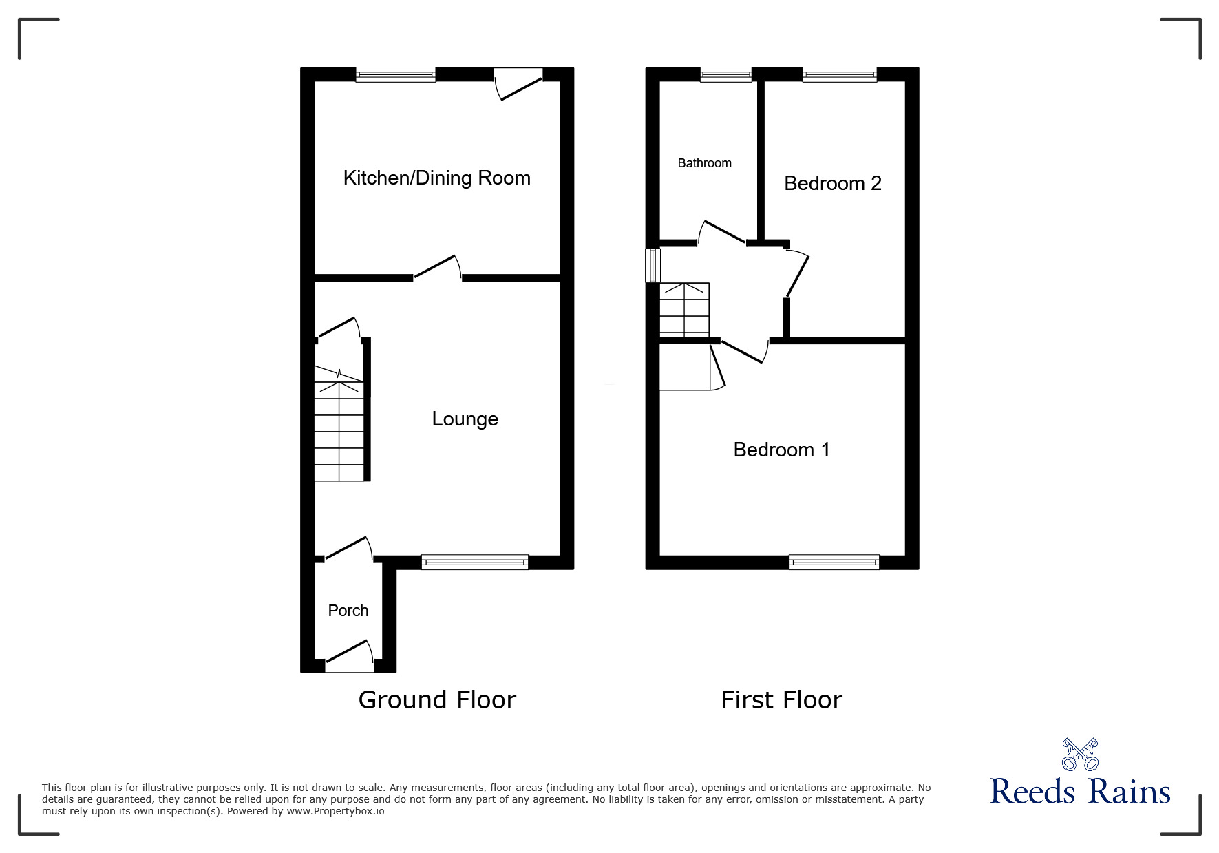 Floorplan of 2 bedroom Mid Terrace House for sale, Maurice Street, Salford, Greater Manchester, M6